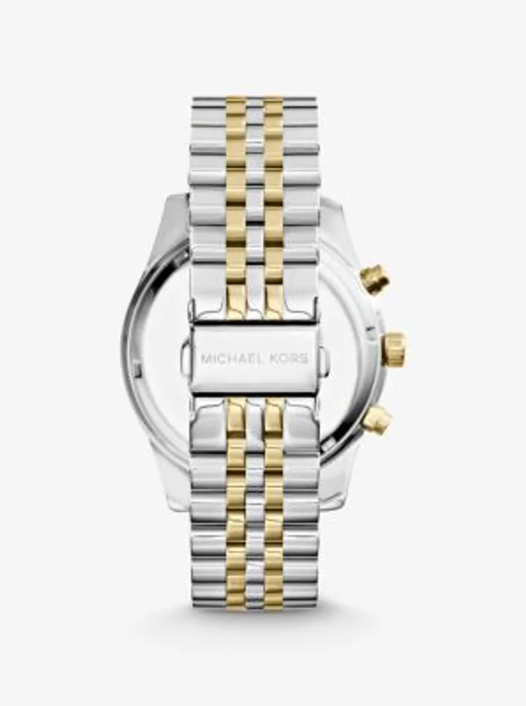 Oversized Lexington Two-Tone Watch
