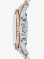 Oversized Lexington Tri-Tone Watch