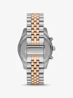 Oversized Lexington Tri-Tone Watch
