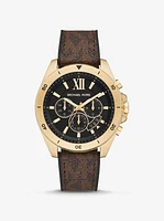 Montre Brecken surdimensionnée dorée à logo