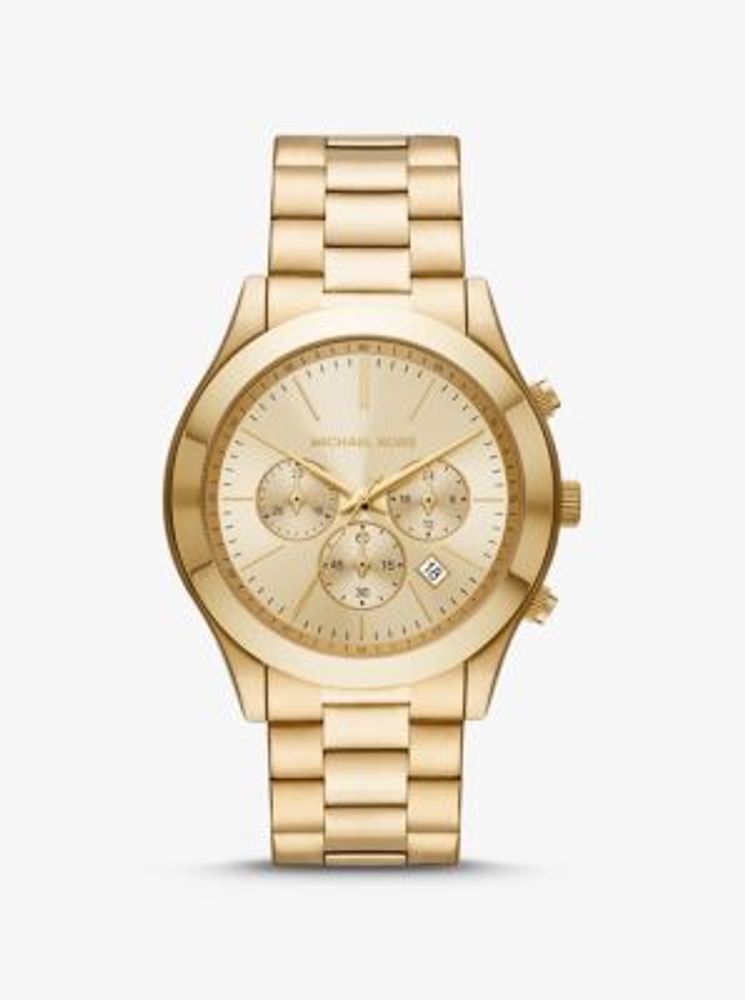 Michael Hill Ladies Watch With 0.60 Carat Tw Of Diamonds In Gold Tone Stainless Steel - Yellow