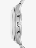 Oversized Slim Runway Pavé Silver-Tone Watch