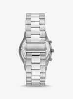 Oversized Slim Runway Pavé Silver-Tone Watch