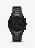 Oversized Slim Runway Black-Tone Watch