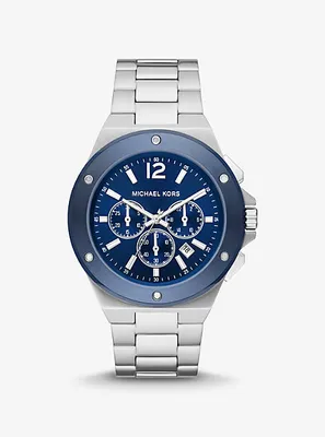 Montre Lennox surdimensionnée argentée