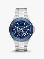 Montre Lennox surdimensionnée argentée