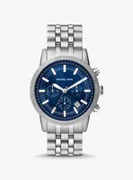 Oversized Hutton Silver-Tone Watch