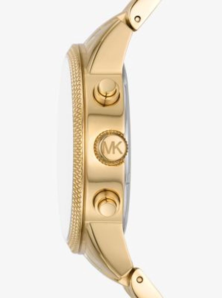 Oversized Hutton Gold-Tone Watch