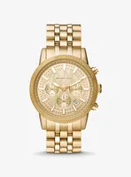 Oversized Hutton Gold-Tone Watch