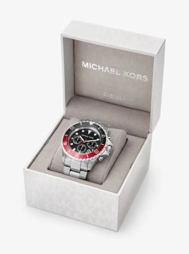 Oversized Everest Silver-Tone Watch