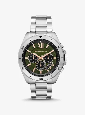 Oversized Brecken Silver-Tone Watch