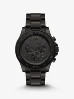 Oversized Nolan Black-Tone Watch