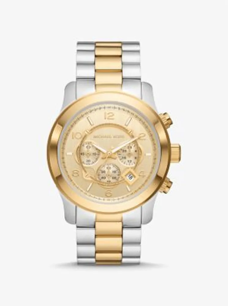 Oversized Slim Runway Two-Tone Watch