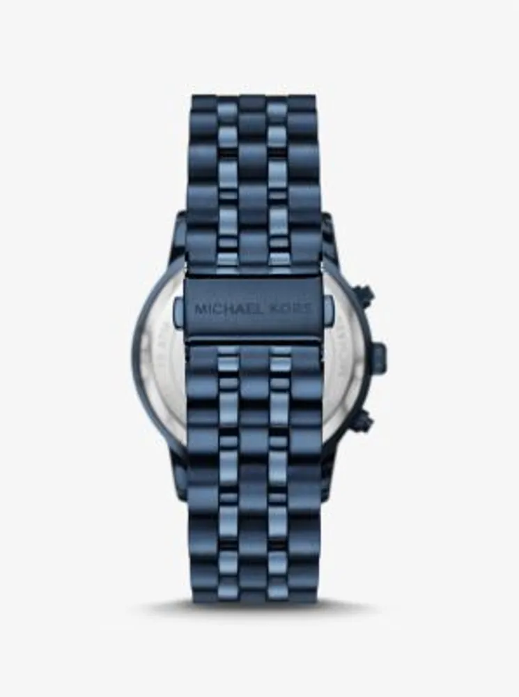 Oversized Hutton Navy-Tone Watch