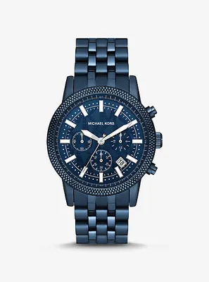 Oversized Hutton Navy-Tone Watch