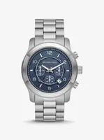 Oversized Runway Silver-Tone Watch