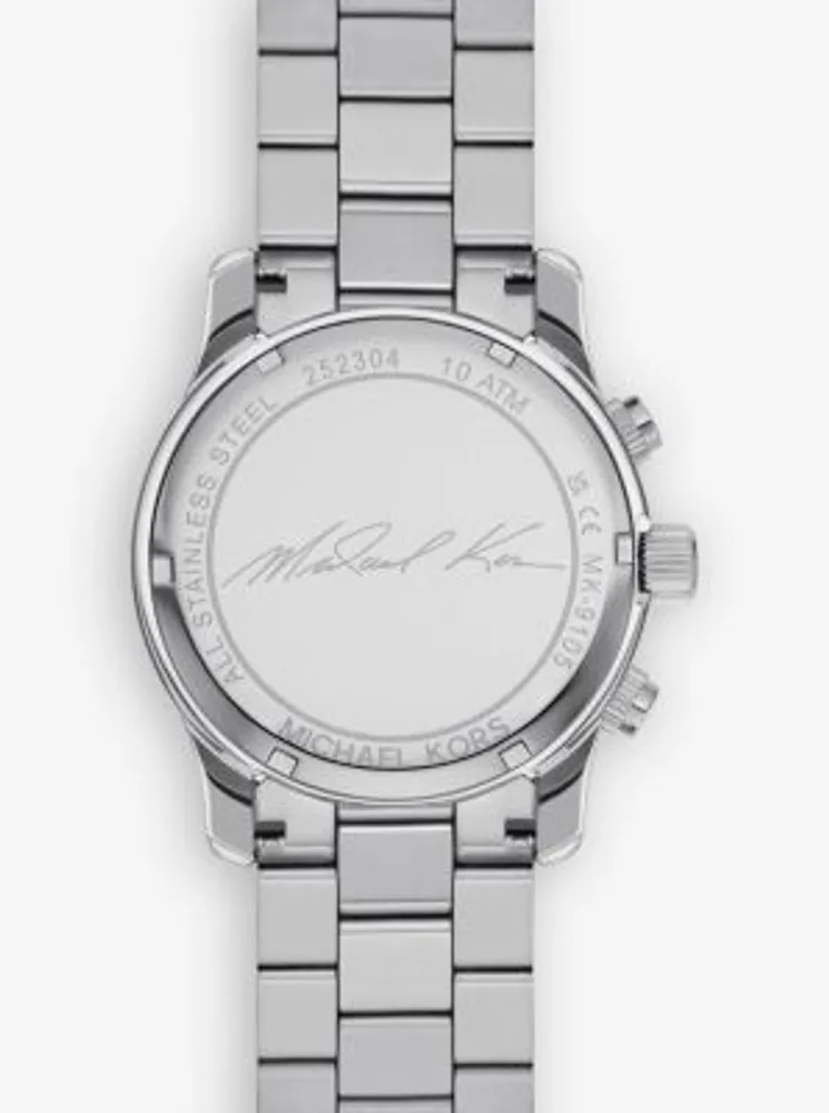 Oversized Runway Silver-Tone Watch