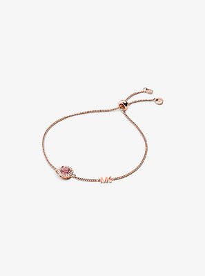 Michael Kors 14K Rose Gold-Plated Sterling Silver Stone Halo Slider  Bracelet | Metropolis at Metrotown