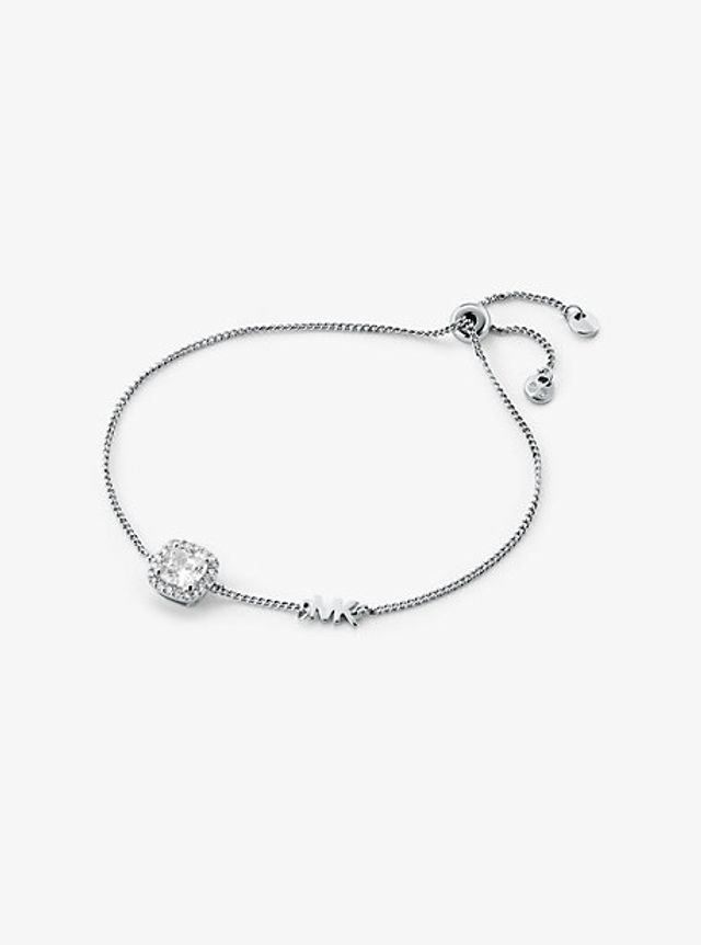 Michael Kors Sterling Silver Pavé Halo Slider Bracelet | Square One