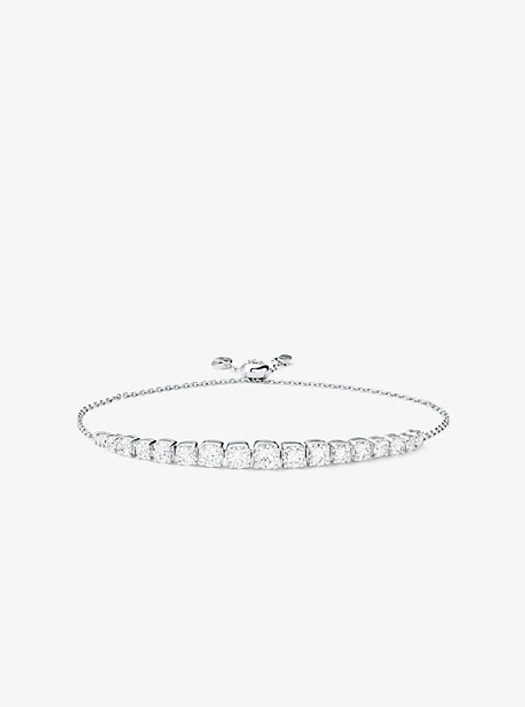 Sterling Silver Tennis Slider Bracelet