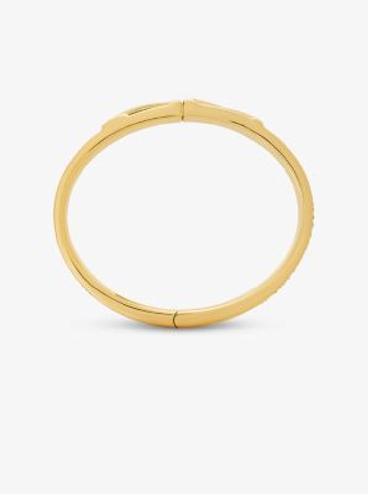 Mott Gold-Tone Logo Bangle