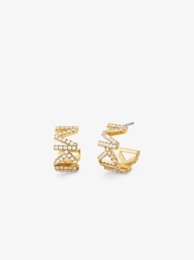 Michael Kors  Logo Pave Stud Earrings  Rose Gold Style  MKORSMKJ2942791  Amazoncouk Fashion