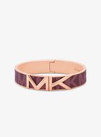 Mott Rose Gold-Tone Logo Bangle