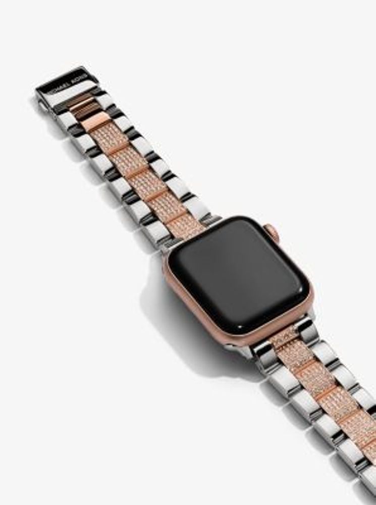 Michael Kors + Pavé Two-Tone Strap For Apple Watch® | Galeries Capitale