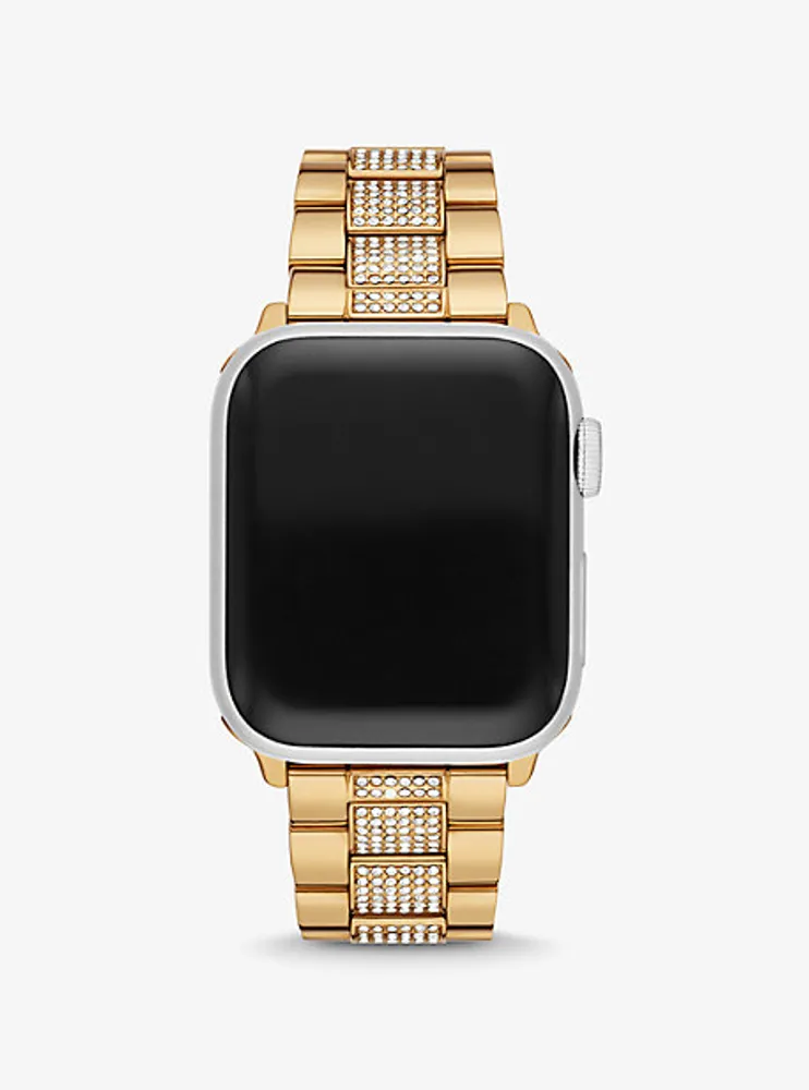 Bracelet doré à pavé pour Apple Watch®