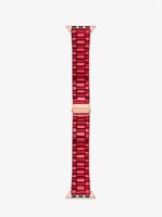 Red-Coated Stainless Steel Strap For Apple Watch®