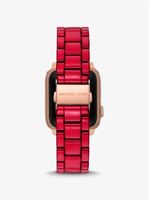 Red-Coated Stainless Steel Strap For Apple Watch®