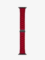 Bracelet en acier inoxydable rouge pour Apple Watch