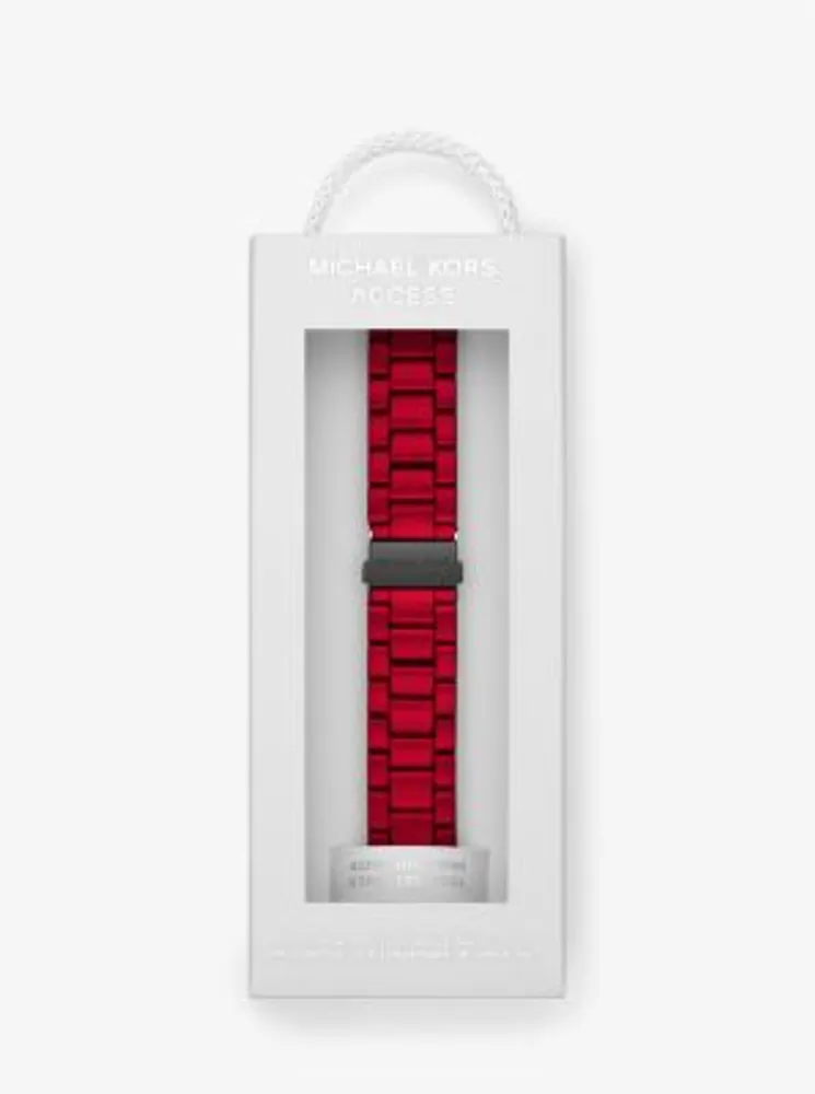 Bracelet en acier inoxydable rouge pour Apple Watch