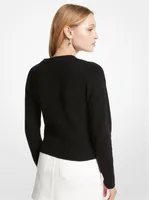 Chandail en mélange de laine à découpe