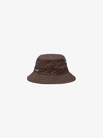 Logo Print Organic Cotton Blend Bucket Hat