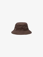 Logo Print Organic Cotton Blend Bucket Hat