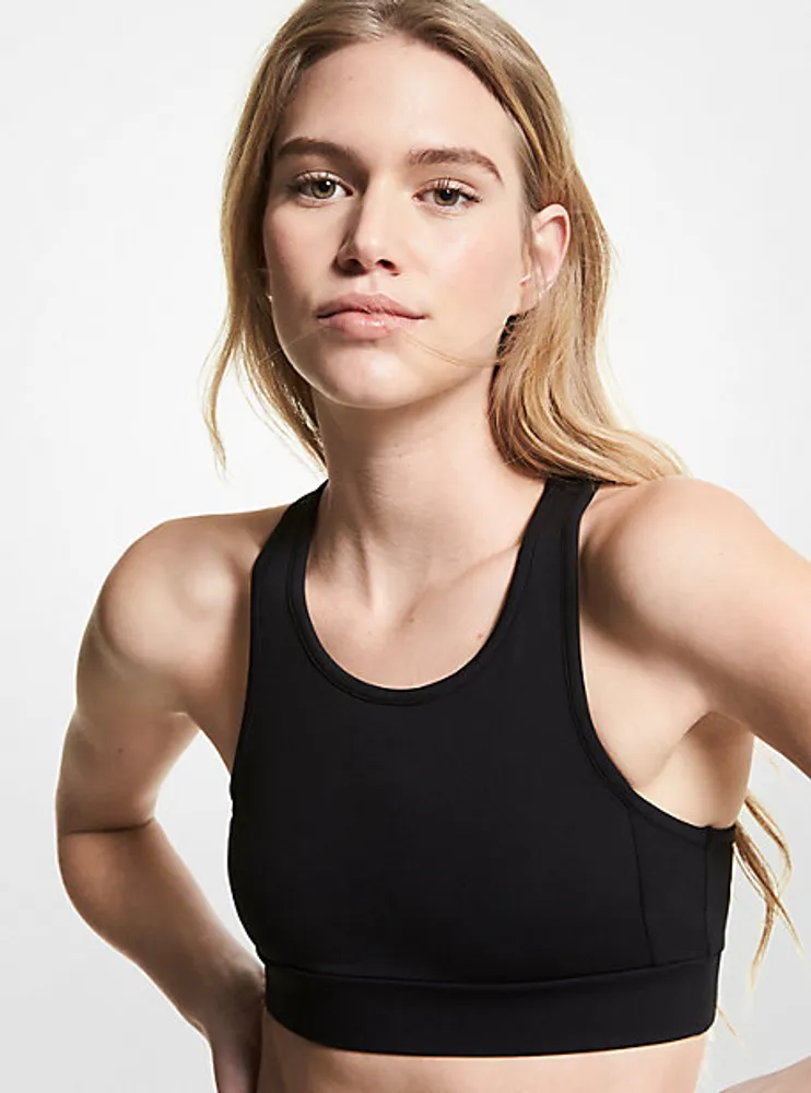 Soutien-gorge de sport à dos nageur en mélange de nylon