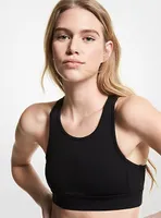 Soutien-gorge de sport à dos nageur en mélange de nylon