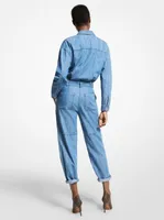 Chambray Belted Jumpsuit