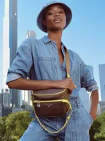 Chambray Belted Jumpsuit