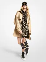 Faux Leather Anorak