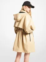 Faux Leather Anorak