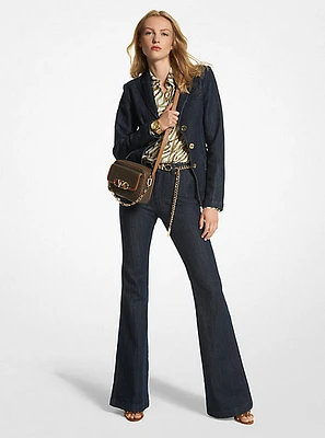 Stretch Denim Blazer