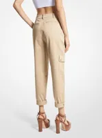 Pantalon cargo en coton biologique extensible