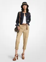 Pantalon cargo en coton biologique extensible