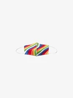 Wavy Rainbow Stretch Cotton Face Mask