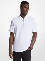 Cotton Half-Zip Polo Shirt