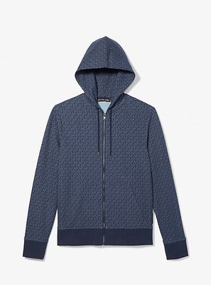 Michael Kors Logo Cotton Blend Zip-Up Hoodie | Metropolis at Metrotown