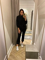 balloon slv mock neck sweater