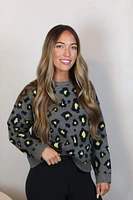 neon leo sweater